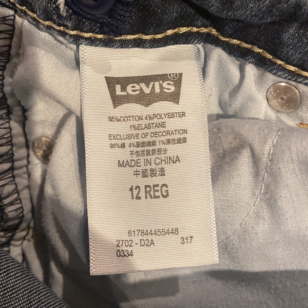 Girls Levi’s 710 Super Skinny Jeans in Size 12 REG [EXCELLENT] - Picture 4 of 4